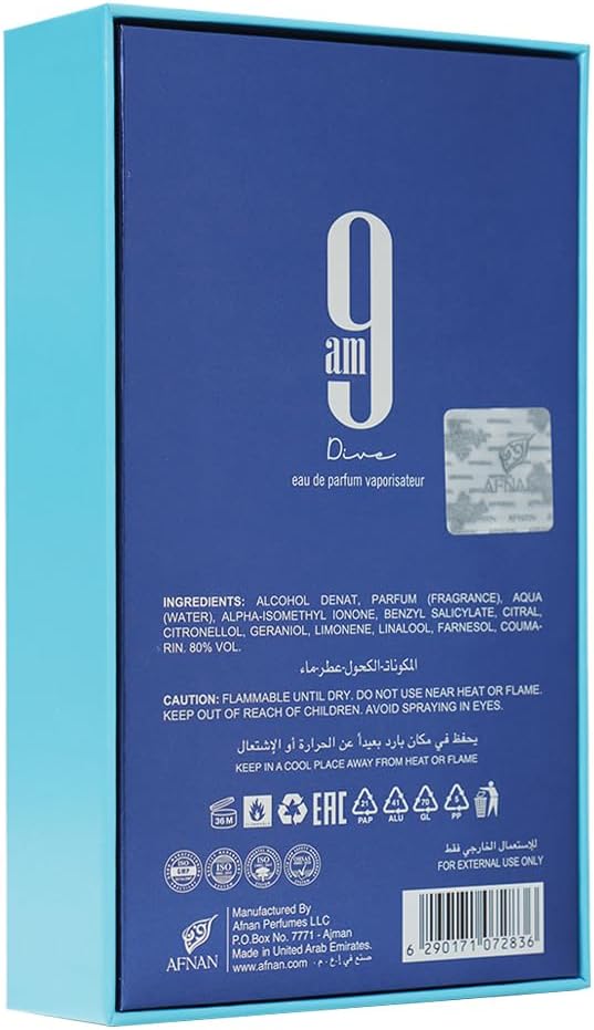 9 AM Dive de Afnan edp 100 ml Unisex