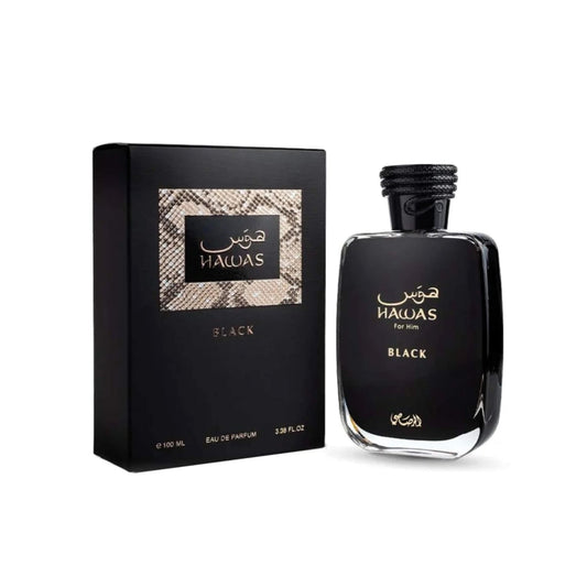Hawas Black de Rasasi edp 100 ml para Caballero - Perfumes para Hombre - Perfumes Arabes - Perfumes Originales