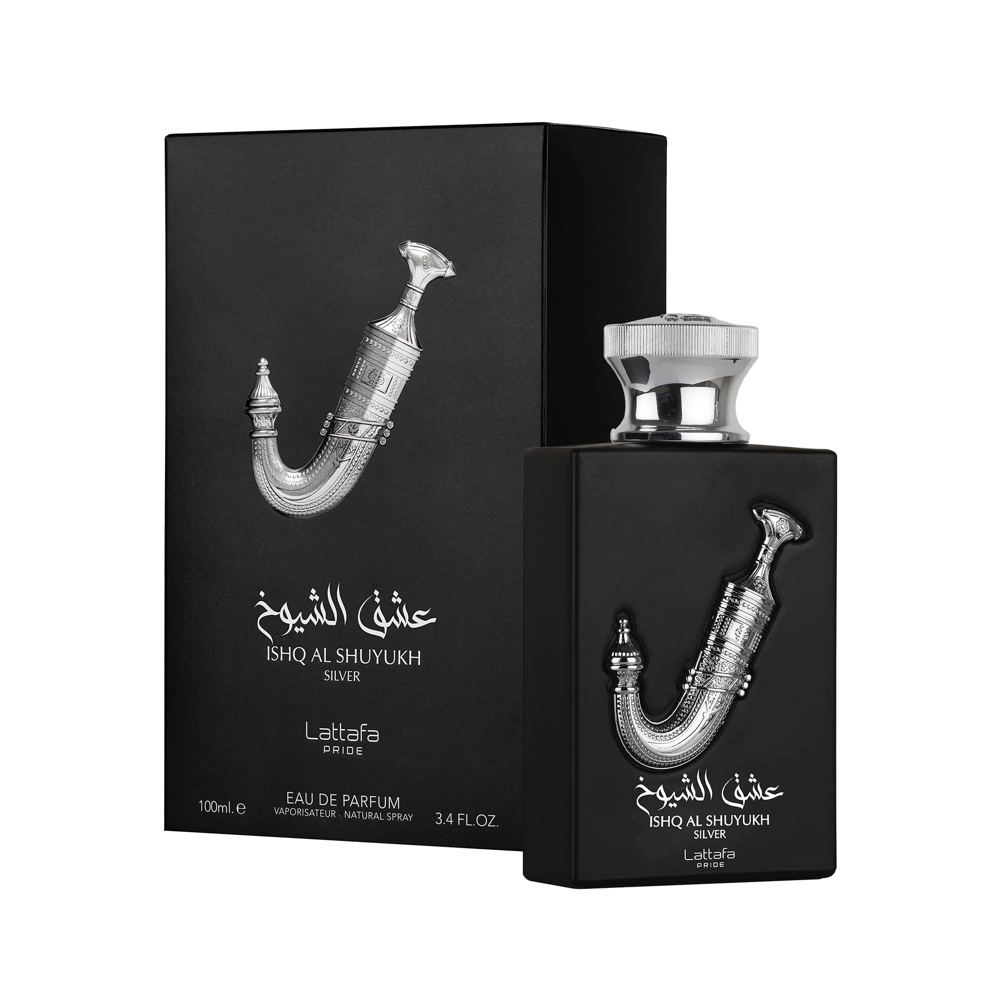 Ishq Al Shuyukh Silver de Lattafa edp 100 ml para Caballero - Perfumes para Hombre - Perfumes Arabes - Perfumes Originales
