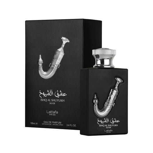 Ishq Al Shuyukh Silver de Lattafa edp 100 ml para Caballero - Perfumes para Hombre - Perfumes Arabes - Perfumes Originales