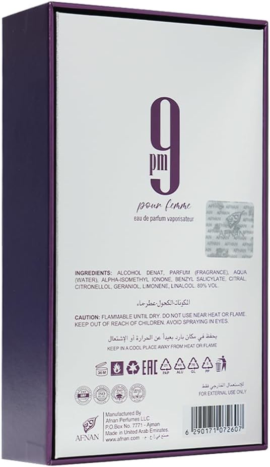 9 PM Pour Femme de Afnan edp 100 ml para Mujer